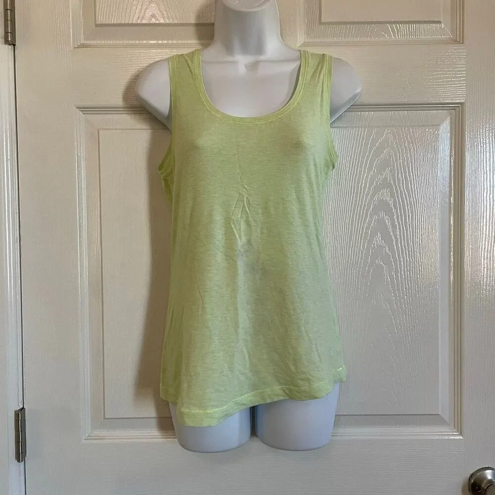 Lululemon Size 4-6 Pima Cotton Tank Top Lemon Lime